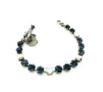 Mariana Bracelet Mood Indigo Songbook Coll. Exquisite Montana Blue, White Opal & AB Austrian Crystals - Image 3