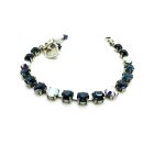 Mariana Bracelet Mood Indigo Songbook Coll. Exquisite Montana Blue, White Opal & AB Austrian Crystals