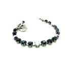 Mariana Bracelet Mood Indigo Songbook Coll. Exquisite Montana Blue, White Opal & AB Austrian Crystals - Image 2