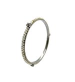 Mariana Bracelet Sleek Silver Plated Beaded Pearl Mineral & Clear Swarovski Crystals My Treasures Coll. - Image 3