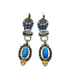 Mariana Earrings Exquisite Multi Color Austrian Crystals Fantasy Nirvana Coll.