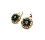 Mariana Earrings Glitzy Pacific Opal, Jonquil, Aurum & Brown Austrian Crystals Serai Silk Road Coll. - Image 2