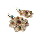 Mariana Earrings Lovely Boho Beaded Colorful Swarovski Crystals Happy Days Icons Coll. - Image 3