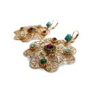 Mariana Earrings Lovely Boho Beaded Colorful Swarovski Crystals Happy Days Icons Coll. - Image 2
