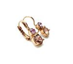 Earrings By Mariana Flamingo Africa Coll. Lovely Vintage Rose & Lt Amethyst Austrian Crystals - Image 3