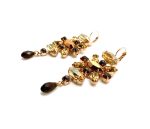 Mariana Earrings Chandelier Smoked Topaz & Browns Austrian Crystals Dancing in the Moonlight Nostalgia Coll. - Image 2