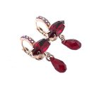 Earrings By Mariana My Treasures Coll. Stunning Siam and Ruby Swarovski Crystals - Image 3