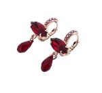 Earrings By Mariana My Treasures Coll. Stunning Siam and Ruby Swarovski Crystals