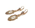 Mariana Earrings Elegant Chandelier Clear Crystals Austrian My Treasures Coll. - Image 2