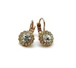 Mariana Earrings Dainty Floral Clear Austrian Crystals My Treasures Coll.