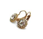 Mariana Earrings Dainty Floral Clear Austrian Crystals My Treasures Coll. - Image 2