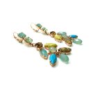 Earrings By Mariana Rising Sun Icons Coll. Exquisite Jasper Minerals & Multicolor Austrian Crystals - Image 3