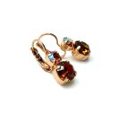 Mariana Earrings Simply Elegant Smoked Topaz & AB Austrian Crystals My Treasures Coll. - Image 3