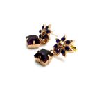 Earrings By Mariana Songbook Coll. Exquisite Purple & Tanzanite Austrian Crystals - Image 2
