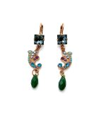 Earrings By Mariana Inspiration Coll. Sophisticated Greens, Blues & Purples Swarovski Crystals