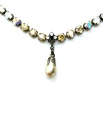Mariana Necklace Cream Pearl, White Opal, Champagne & AB Austrian Crystals My Treasures Coll.
