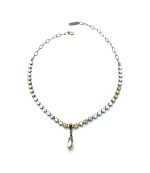 Mariana Necklace Cream Pearl, White Opal, Champagne & AB Austrian Crystals My Treasures Coll. - Image 3