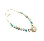 Mariana Necklace Fab Fashion Greens, Clear & Lt Peach Austrian Crystals Summer Palace Silk Road Coll. - Image 3