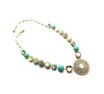 Mariana Necklace Fab Fashion Greens, Clear & Lt Peach Austrian Crystals Summer Palace Silk Road Coll. - Image 2