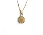 Mariana Necklace Pendant Kalahari Africa Coll. Simply Elegant Nude Czech & Clear Austrian Crystals