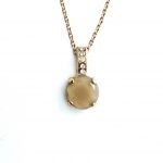 Mariana Necklace Pendant Kalahari Africa Coll. Simply Elegant Nude Czech & Clear Austrian Crystals