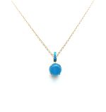 Mariana Necklace Pendant Faceted Blue Quartz Mineral My Treasures Coll. - Image 3