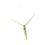 Necklace Pendant By Mariana Woman Lovely Turquoise and Opal Swarovski Crystals - Image 2