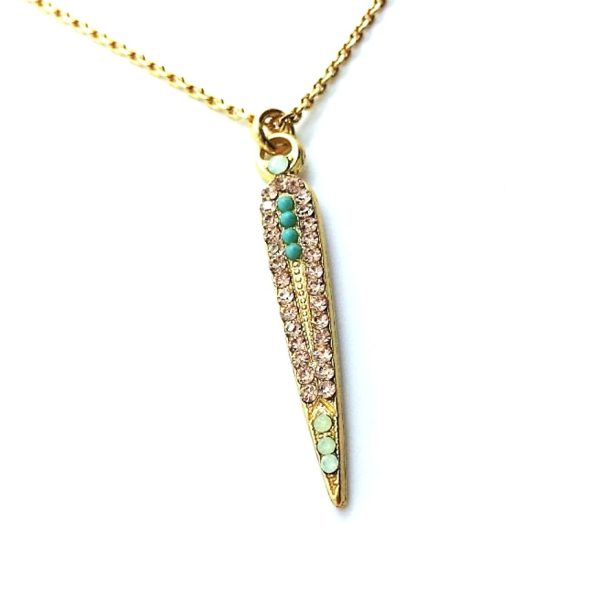 Necklace Pendant By Mariana Woman Lovely Turquoise and Opal Swarovski Crystals