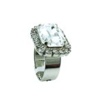 Ring By Mariana Woman Cushion Cut Brilliant Clear Swarovski Crystals - Image 3