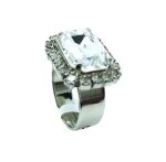 Ring By Mariana Woman Cushion Cut Brilliant Clear Swarovski Crystals - Image 2