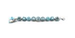 Mariana Bracelet Lovely Floral Blues & Greens Austrian Crystals Zambezi Africa Coll. - Image 3