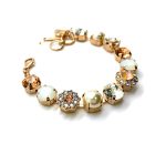 Bracelet By Mariana Woman Classic Pearl and Golden Shadow Swarovski Crystals - Image 3