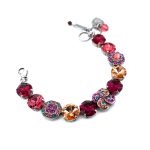 Bracelet By Mariana Woman Gorgeous Pink and Sapphire Swarovski Crystals-SP - Image 4