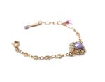 Mariana Bracelet Flower Shaped in Purples & Greens Austrian Crystals Levander Botanica Coll. - Image 3