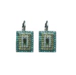 Mariana Earrings Timeless Treasure Greens Austrian Crystals Congo Africa Coll. - Image 2