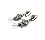 Mariana Earrings Dangling Clear, White Opal & AB Austrian Crystals On A Clear Day Sweet Summer Coll. - Image 2