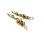 Mariana Earrings Beautiful Golden Shadow & Aurum Austrian Crystals My Treasures Coll. - Image 3