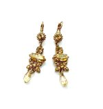 Mariana Earrings Beautiful Golden Shadow & Aurum Austrian Crystals My Treasures Coll.