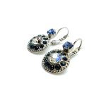 Mariana Earrings Stunning Sapphire, Montana Blue & Clear Austrian Crystals My Treasures Coll. - Image 2