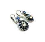 Mariana Earrings Stunning Sapphire, Montana Blue & Clear Austrian Crystals My Treasures Coll. - Image 3