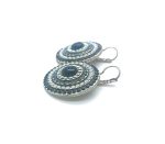 Mariana Earrings Sophisticated Montana Blue, White Opal & AB Austrian Crystals Mood Indigo Songbook Coll. - Image 2