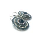 Mariana Earrings Sophisticated Montana Blue, White Opal & AB Austrian Crystals Mood Indigo Songbook Coll. - Image 3