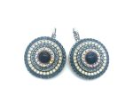Mariana Earrings Sophisticated Montana Blue, White Opal & AB Austrian Crystals Mood Indigo Songbook Coll.