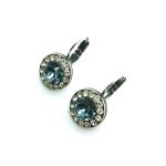 Mariana Earrings Elegant Pale Blue & Clear Austrian Crystals Moondrops Cocktail Hour Coll. - Image 2