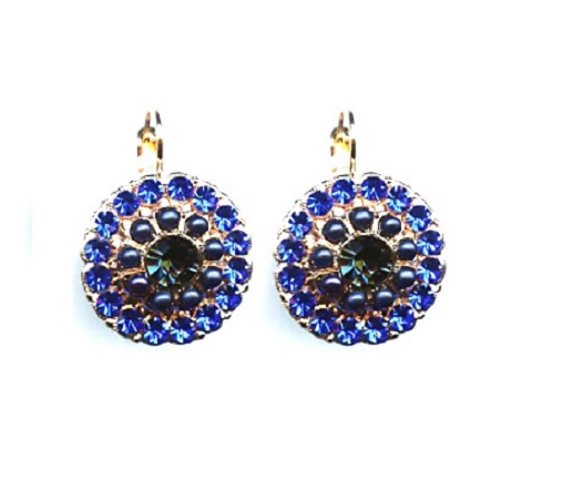 Mariana Earrings Gorgeous Blues Austrian Crystals Electra Odyssey Coll.