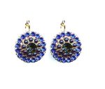 Mariana Earrings Gorgeous Blues Austrian Crystals Electra Odyssey Coll. - Image 3