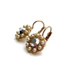 Mariana Earrings Dainty Floral Comet Argent Lt & Cream Pearl Austrian Crystals My Treasures Coll. - Image 2