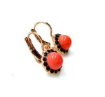 Mariana Earrings Stunning Floral Red & Coral Austrian Crystals Flame Ambrosia Coll. - Image 3