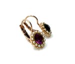 Mariana Earrings Exquisite Pearl Mineral & Jet Austrian Crystals My Treasures Coll. - Image 3