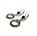 Mariana Earrings Simply Elegant Jet & Clear Austrian Crystals Checkmate Sweet Summer Coll. - Image 2